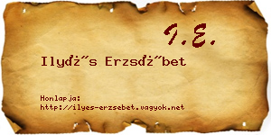 Ilyés Erzsébet névjegykártya
